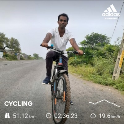 Virtual Cycling, Runing, Yoga for clean & fit India